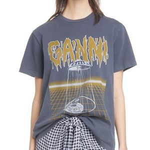 GANNI UFO Graphic Tee